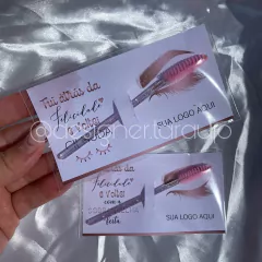 Cartão Cílios/Sobrancelhas com Escovinha Personalizado