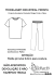 Kit de Conjunto de modelagem de Pijama Manga curta e calça Tamanhos P/M/G/GG - comprar online