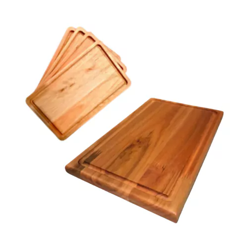 Juego Tabla L Y Tablas Platos Rectangulares Madera Asado