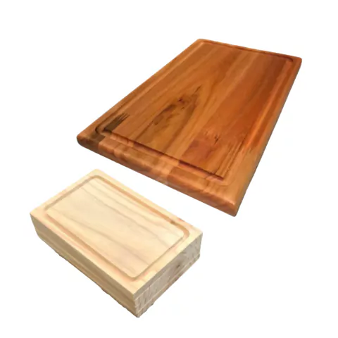 Juego Tabla L Y Platos Tabla Rectangulares Madera Pino