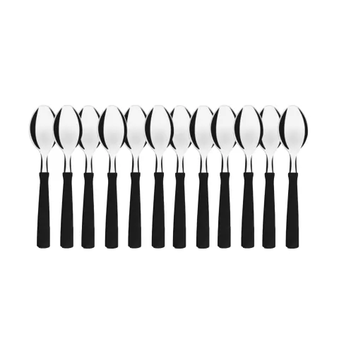 Cuchara de Te Tramontina New Kolor de Mesa Negro