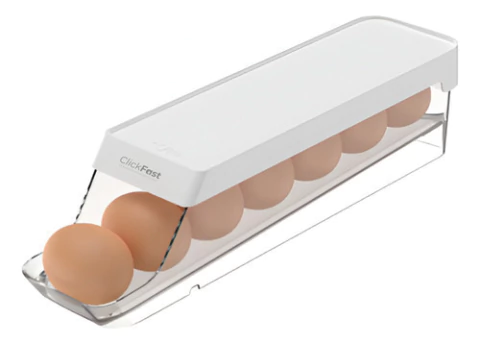Porta Huevo Organizador Huevera Plastico Heladera 7 Unid Ou