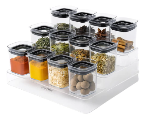 Especiero Condimiento 12 Frascos Organizador Hermetico Ou