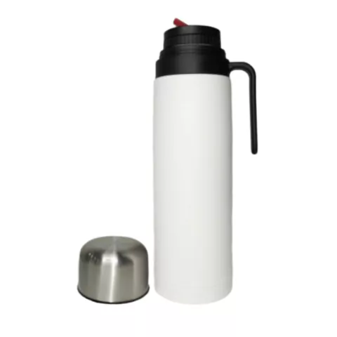 Termo Uruguayo 1 L Media Manija BLANCO