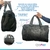 Bolso De Mano Para Viaje Deportivo De Cuero Con Bolsillos - Negro en internet
