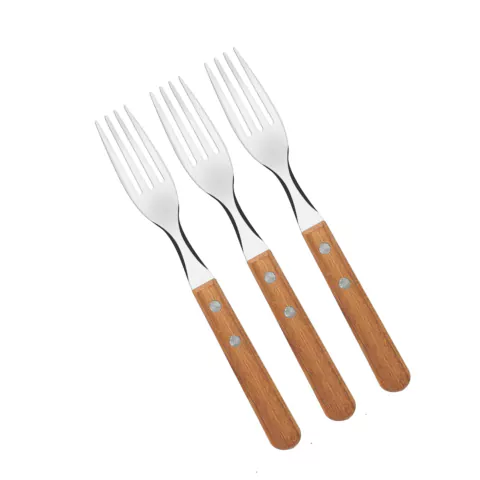 Tenedores Tramontina Dynamic Para Mesa Mango De Madera