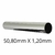 Tubo INOX - 50,80mm x 1,20mm - Polido