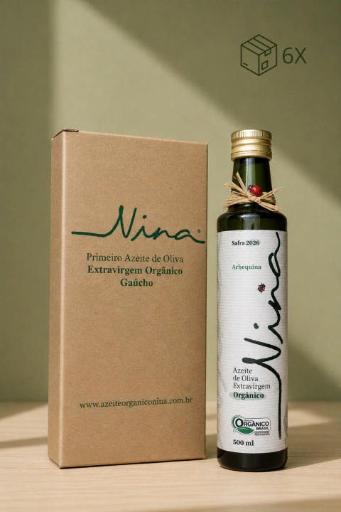Azeite Nina Extravirgem Orgânico – Arbequina 500ml (c/6)