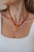 COLAR CASCALHO CONCHA VERMELHO - comprar online