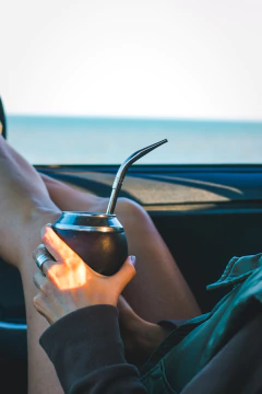 Mate torpedo uruguayo de acero liso - comprar online