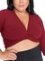 Imagem do Cropped Transpassado Com Amarração Plus Size