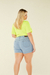 Imagem do Shorts Jeans c Cinto Fixo Plus size