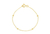 PULSEIRA INFANTIL DE BOLINHAS BANHADO A OURO