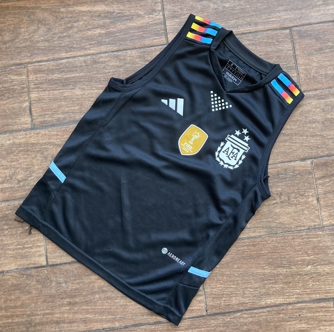 Musculosa Argentina Negra colores Niños