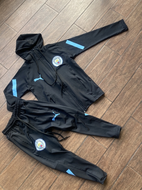Conjunto Manchester City con capucha Niños