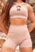Imagem do CONJUNTO SHORTS TIMELESS + TOP HYPER AMÊNDOA