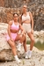 CONJUNTO SHORTS DESIRE + TOP SCULPT CONFETE - SANTABELLA | Moda Fitness