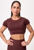 CROPPED UPSIDE DARK BROWN