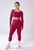 CONJUNTO LEGGING CROSS OVER + CROPPED DEFINE LUXE CHERRY
