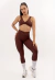 CONJUNTO LEGGING CROSS OVER + TOP SOFT ACTIVE ESPRESSO - comprar online