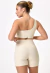 Imagem do CONJ. SHORTS + TOP CANELADO AREIA