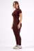 CONJ. LEG. FITSKIN+ BLUSA SKINFIT DARK BROWN - comprar online