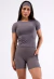 CONJUNTO SHORTS REFRESH 2.0 + BLUSA SKINFIT DARK GREY - comprar online