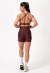 CONJ. SHORTS BASIC + TOP TWIST DARK BROWN - comprar online