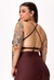 TOP TWIST DARK BROWN - loja online