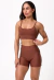 CONJ. SHORTS BASIC + TOP FURL CACAU
