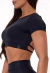 CROPPED UPSIDE PRETO - SANTABELLA | Moda Fitness