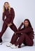 CONJUNTO LEG FLARE+JAQUETA FUSION ESPRESSO - SANTABELLA | Moda Fitness