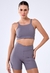 CONJUNTO SHORTS CROSS OVER + TOP STRAPPY SPORT DARK GREY