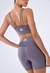 CONJUNTO SHORTS CROSS OVER + TOP STRAPPY SPORT DARK GREY - comprar online