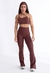 CONJUNTO LEGGING ACTIVE FLARE + TOP EVOLVE ESPRESSO - SANTABELLA | Moda Fitness