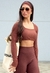 CROPPED DEFINE LUXE CANELADO BROWN - loja online