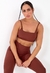 TOP BASIC LOVE 2.0 CANELADO BROWN - SANTABELLA | Moda Fitness
