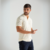 Polo Tricot Botão Branco Off na internet
