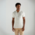 Polo Tricot Zipper Branco Off - comprar online