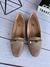 Mocassim Bico Quadrado com Laço Taupe - Fabrica de sapatilhas para revenda - comprar online