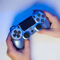 Joystick PS4 Alternativo Titanium Blue - comprar online