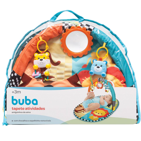 TAPETE DE ATIVIDADES AMIGUINHOS DA SELVA BUBA