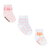 KIT 3 MEIAS PRESENTE 0-15 PIMPOLHO ROSA FLORES/BRANCA XADREZ/BRANCA RAPOSA - Ana Baby Store - Loja de Produtos e Acessórios Infantis
