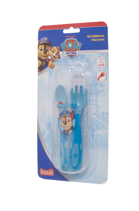 KIT TALHERES PLASTICO PATRULHA CANINA CHASE