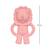 MORDEDOR EM SILICONE LEÃOZINHO ROSA BUBA na internet