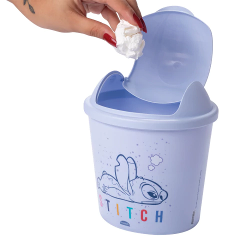 Lixeira Stitch Com Tampa Flip 2 L Lixeira infantil stitch
