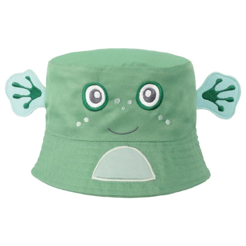 CHAPÉU BUCKET LÚDICO 1-2 ANOS PIMPOLHO VERDE/SAPO
