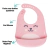 Kit Babador Gumy + Colher termossensivel + Prato De Hipopotamo Rosa - comprar online