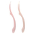 KIT 2 COLHERES EM SILICONE FASE 2 ROSA - comprar online