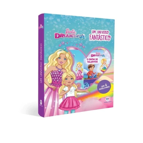 Box com 6 mini livros: Barbie Dreamtopia Um universo fantástico